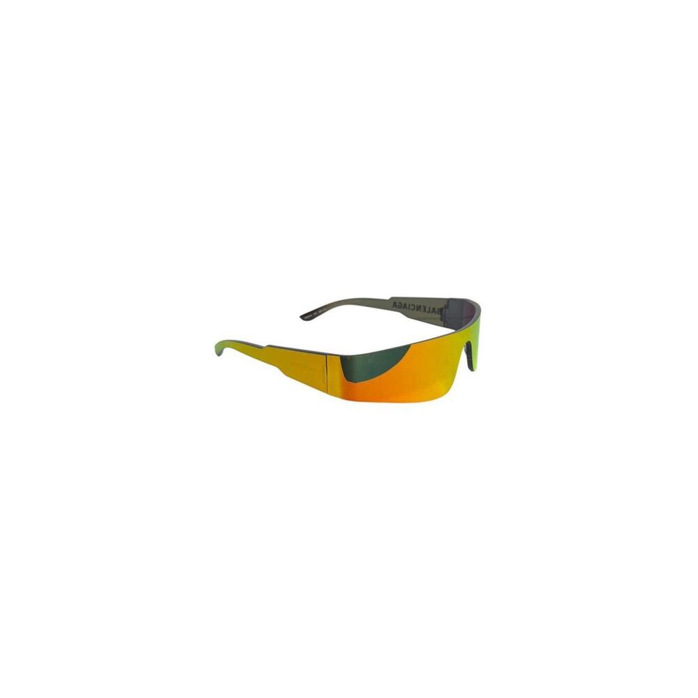 Balenciaga BB0041S Mono Wrap Sunglasses Iridescent